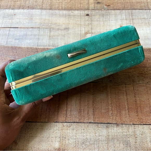 Vintage Velvet Mirrored Jewelry Box - Picture 5 of 8